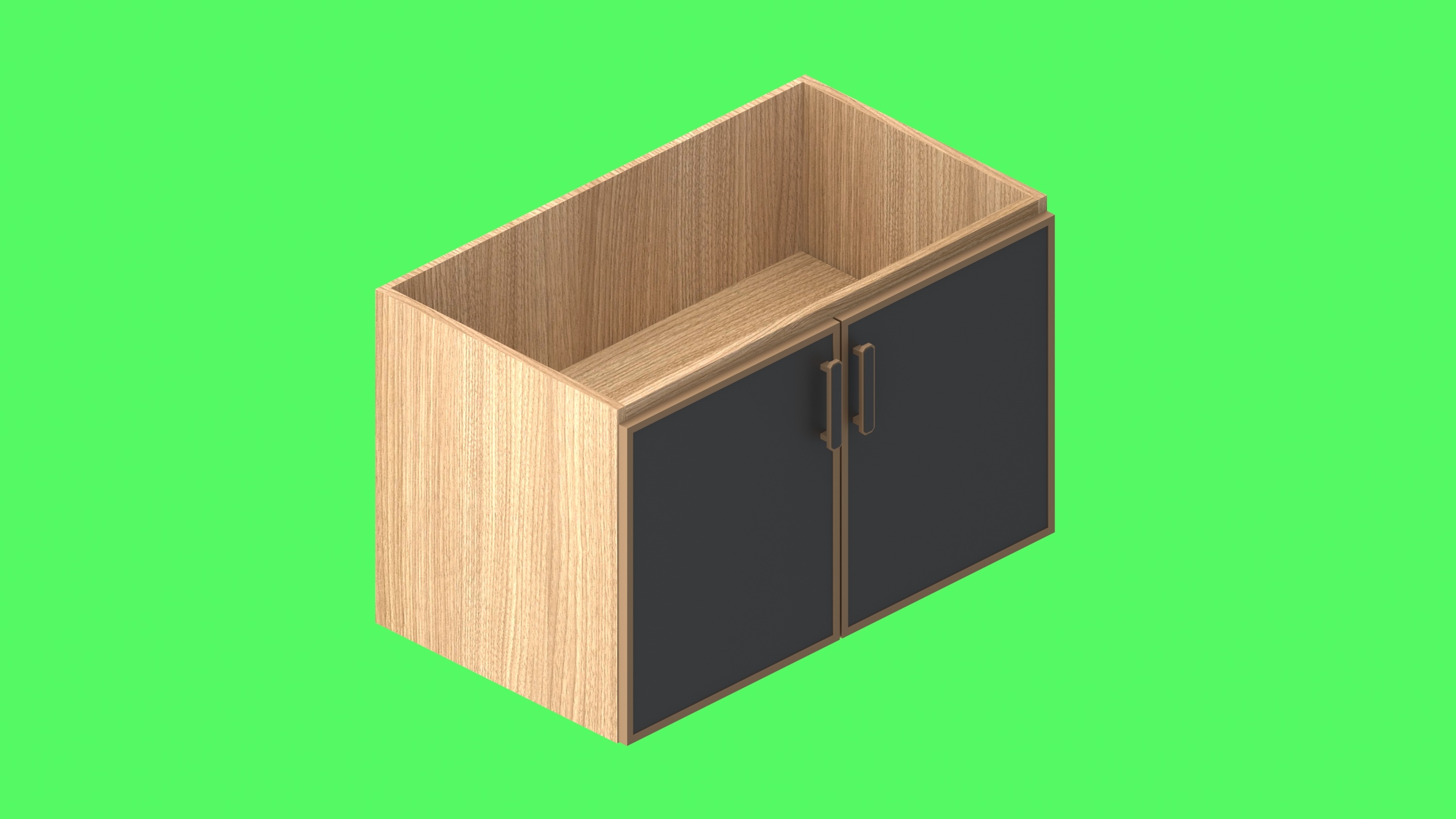 Door with Exposed Handle