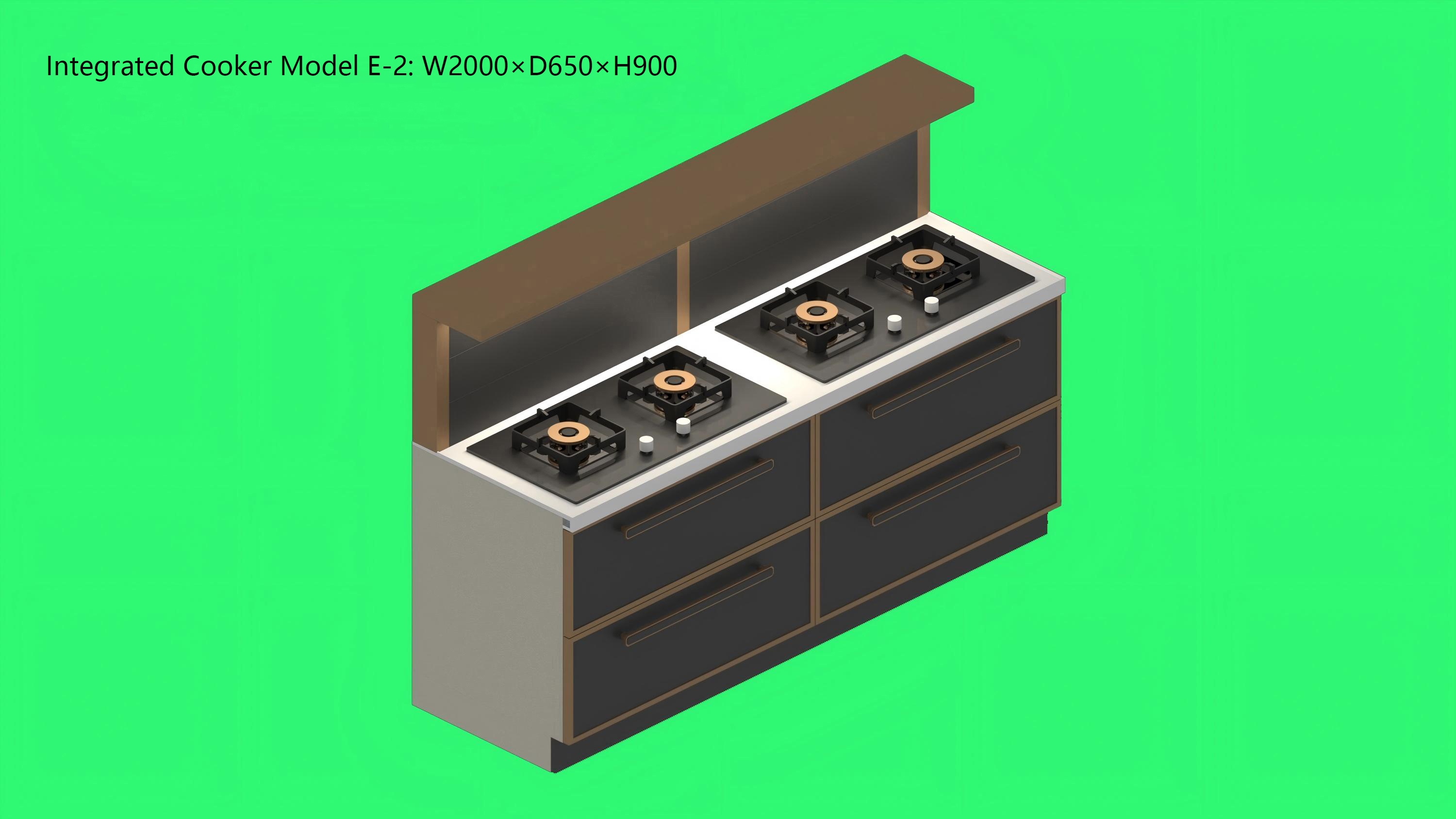 Split Integrated Stove - Model E