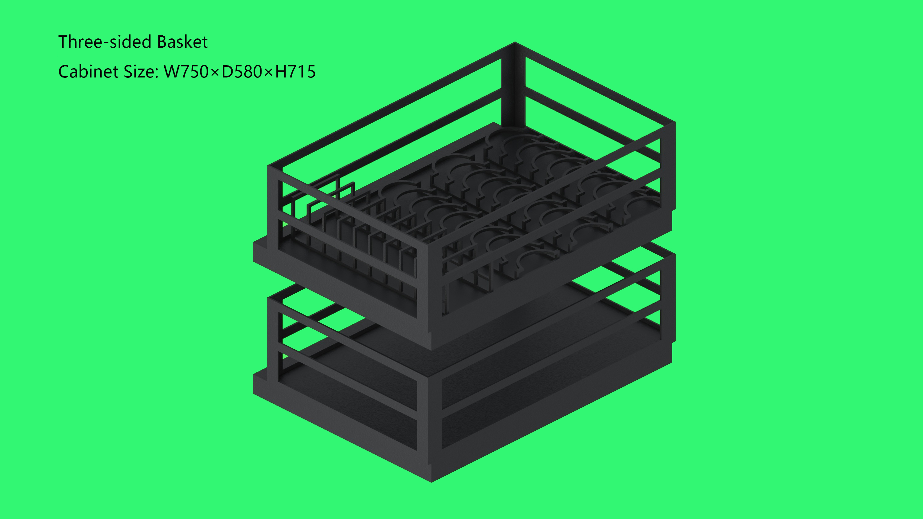 Three-sided Basket - Model B