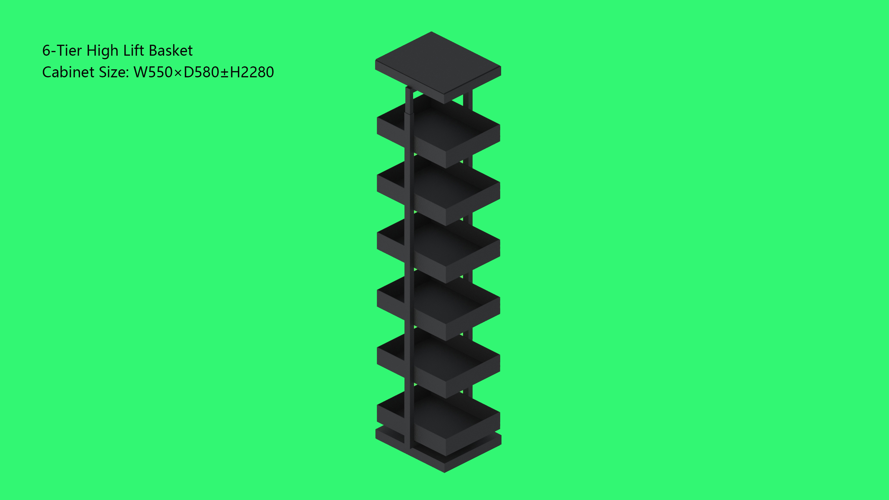 Six-tier Lift Basket-A