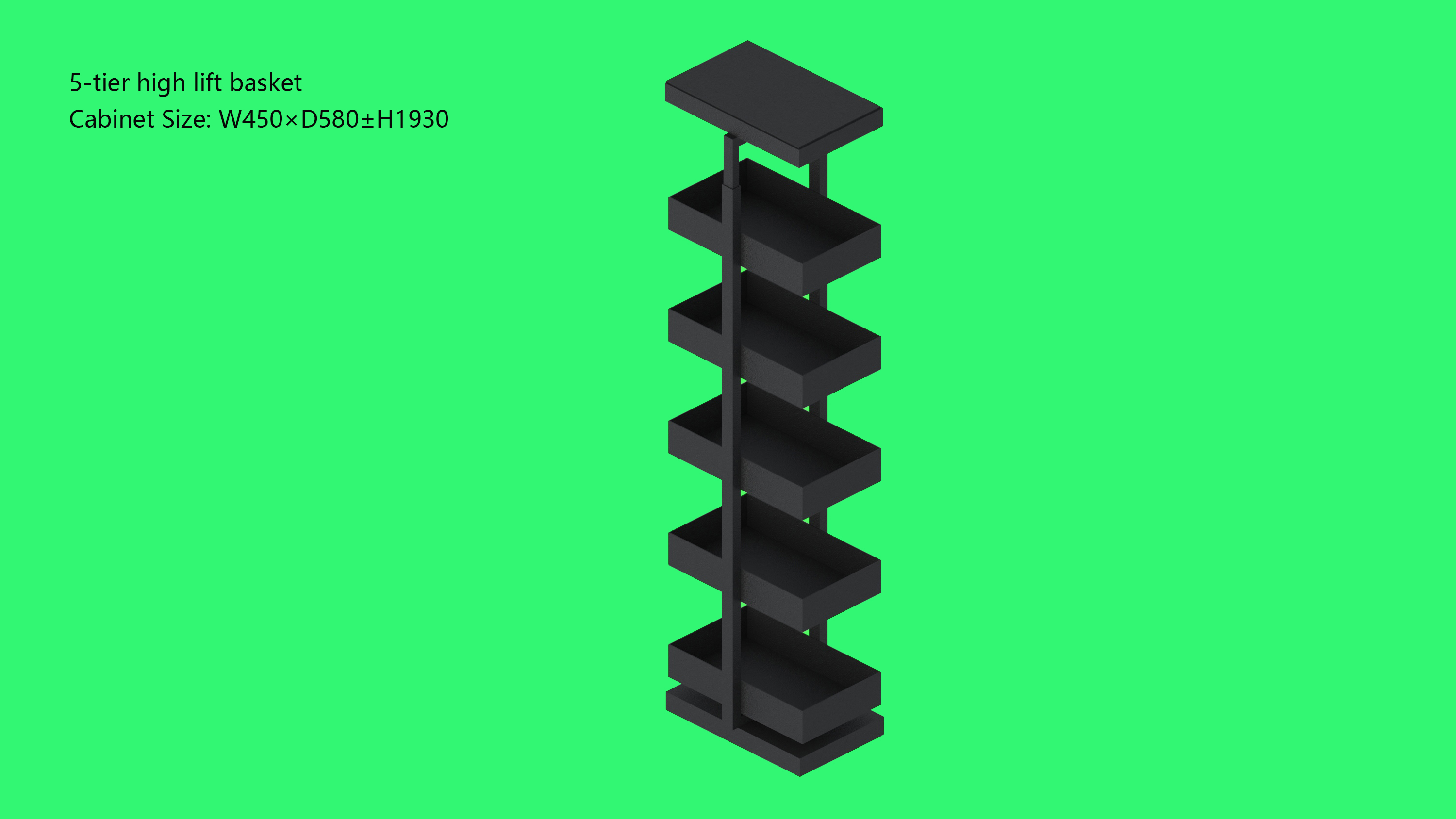 Five-tier Lift Basket-B