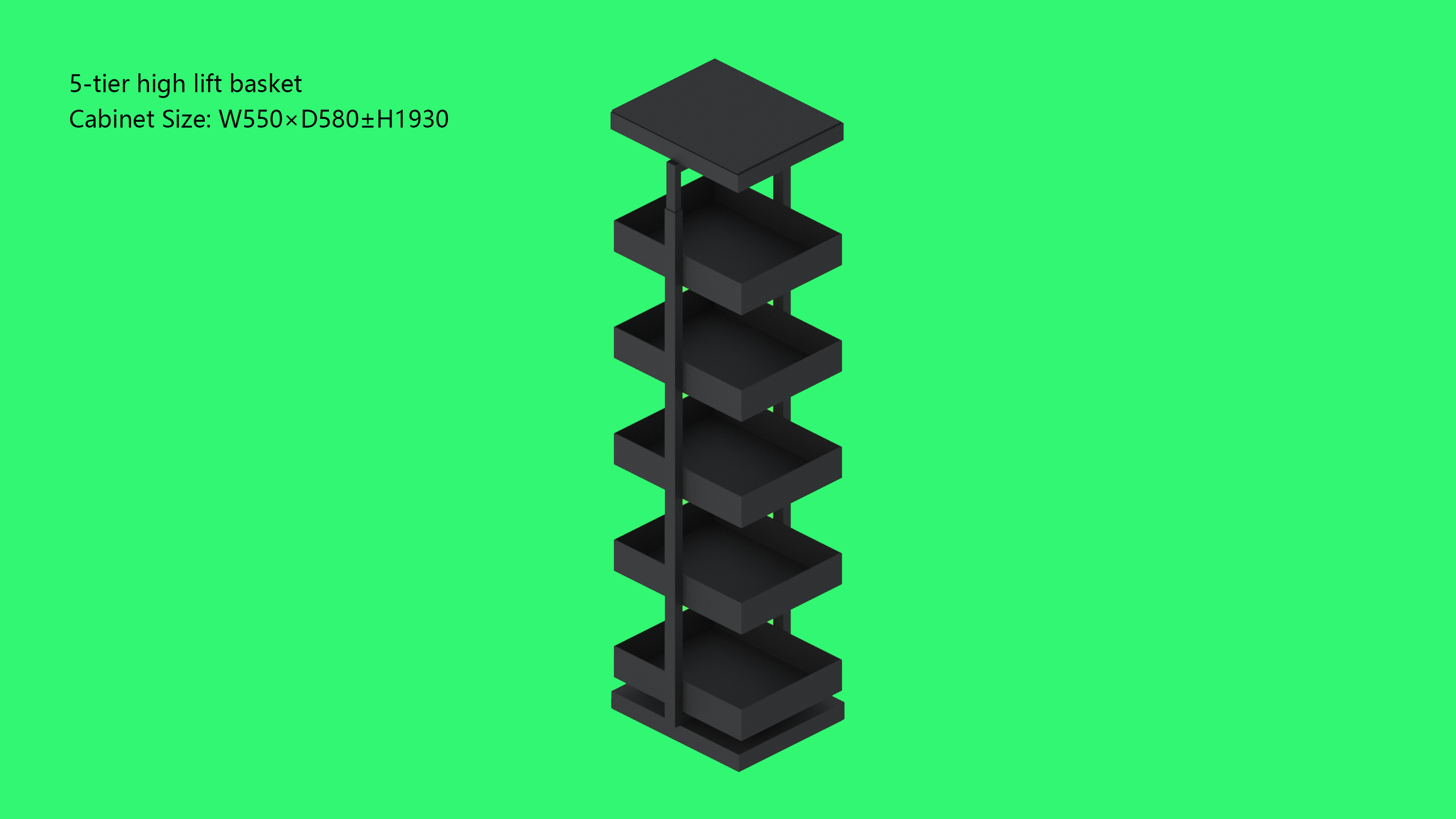 Five-tier Lift Basket-B