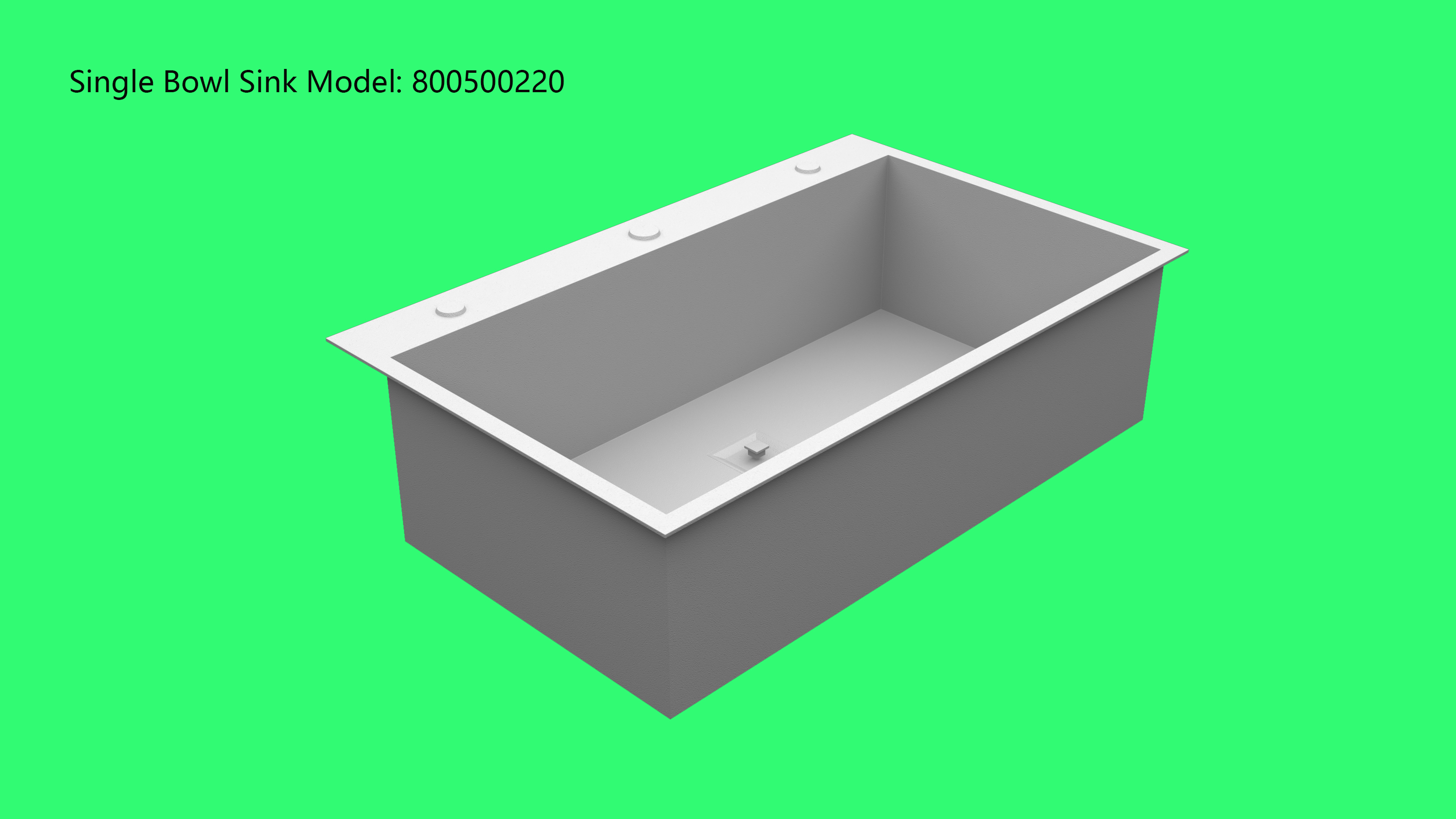 Weld-free Undermount Sink Model A