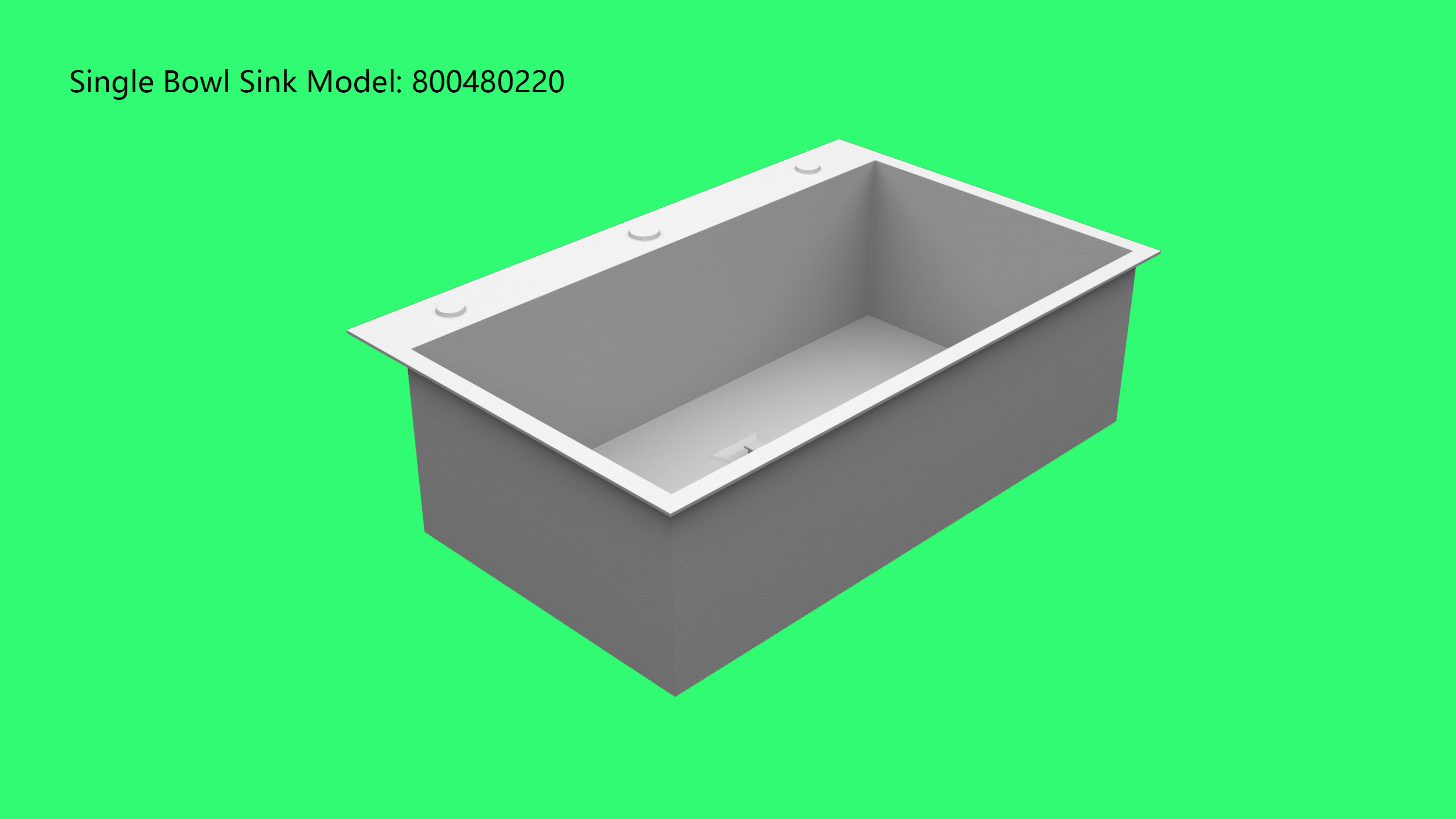 Weld-free Undermount Sink Model B